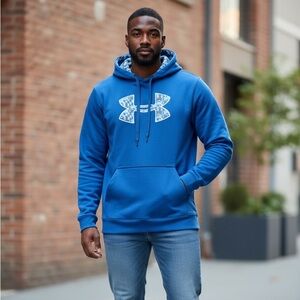 Under Armour Vibrant Blue Hoodie with Logo